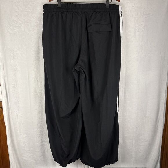 adidas Womens Plus Sz Pants Baggy Wide Leg 2X Size 3-Stripe Trim Woven Track NWT - Picture 5 of 5